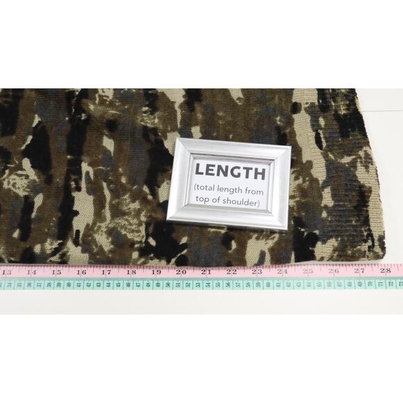 NWT Rock & Republic Womens Army Camo Sweater 1X Boxy Lightweight Grunge Punk - Picture 12 of 13